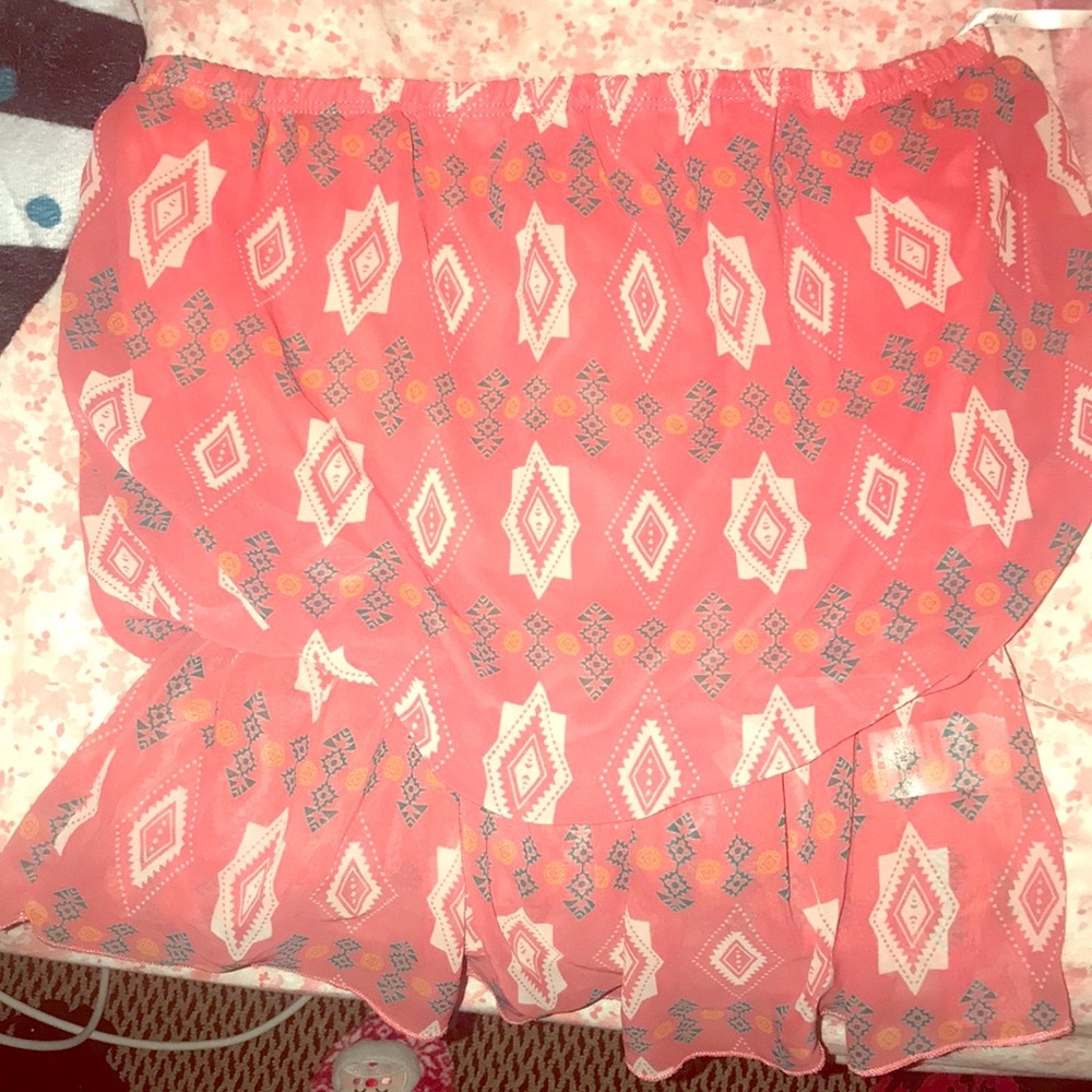 Tribal print tube top